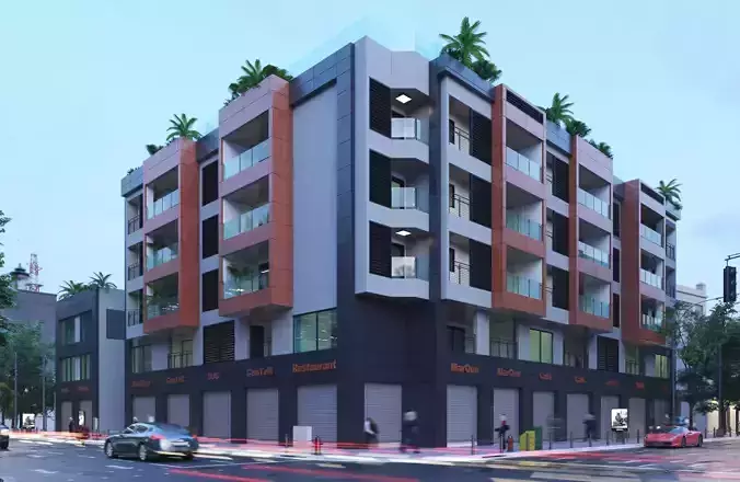 Exterior scene 3D model 3D model