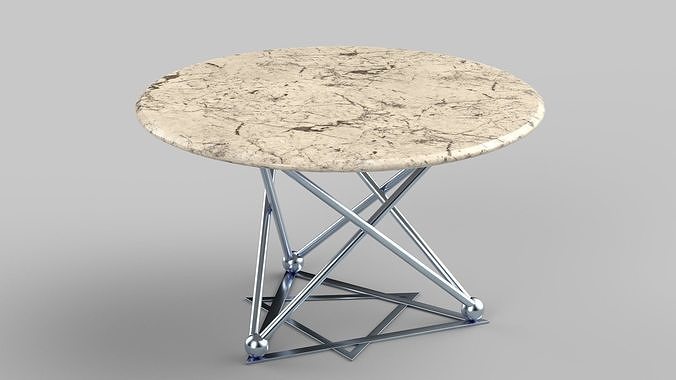 table Low-poly 3D model