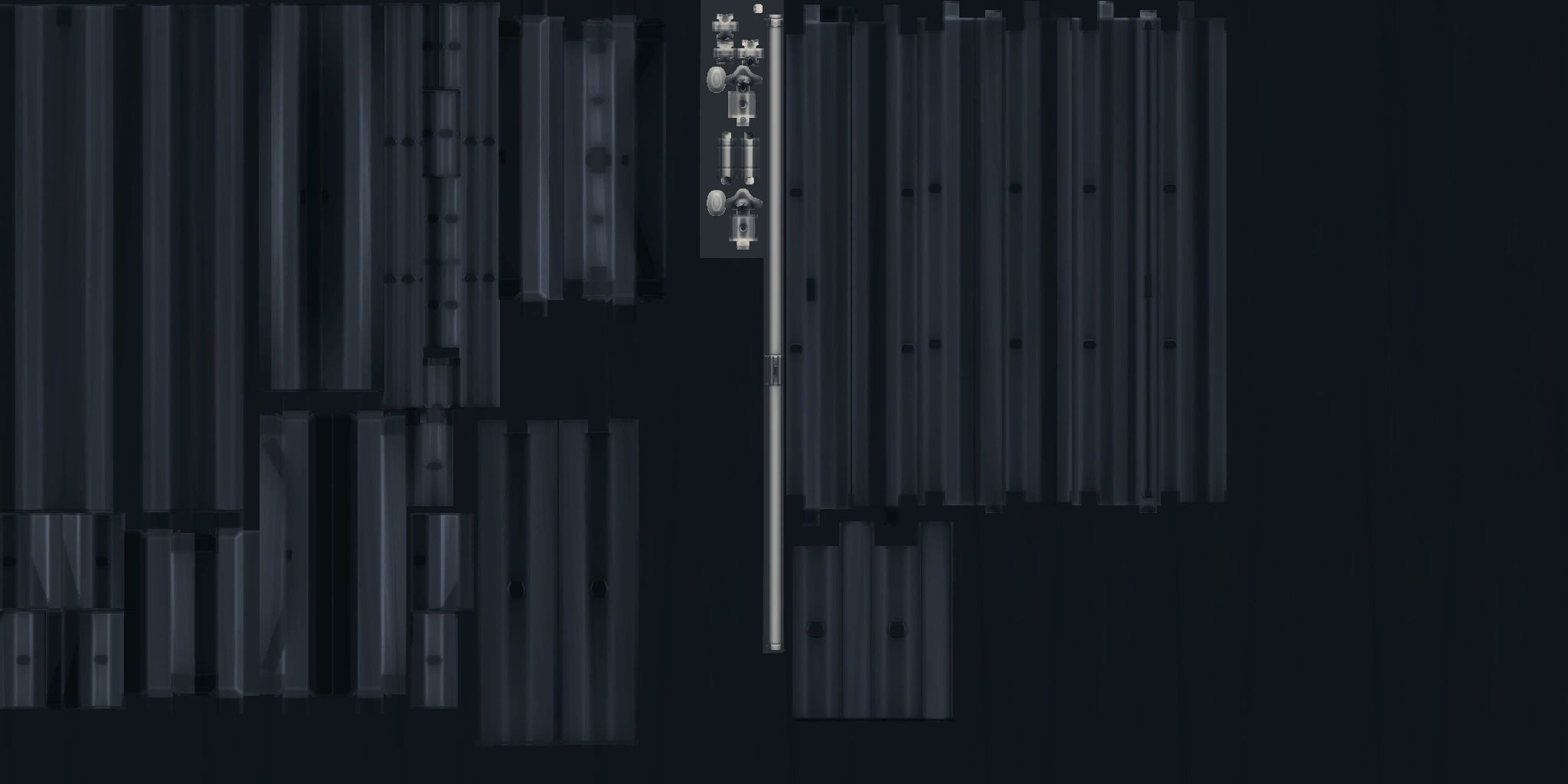 A Collection of 3D Window in Rectangle Styles Low-poly 3D model_20