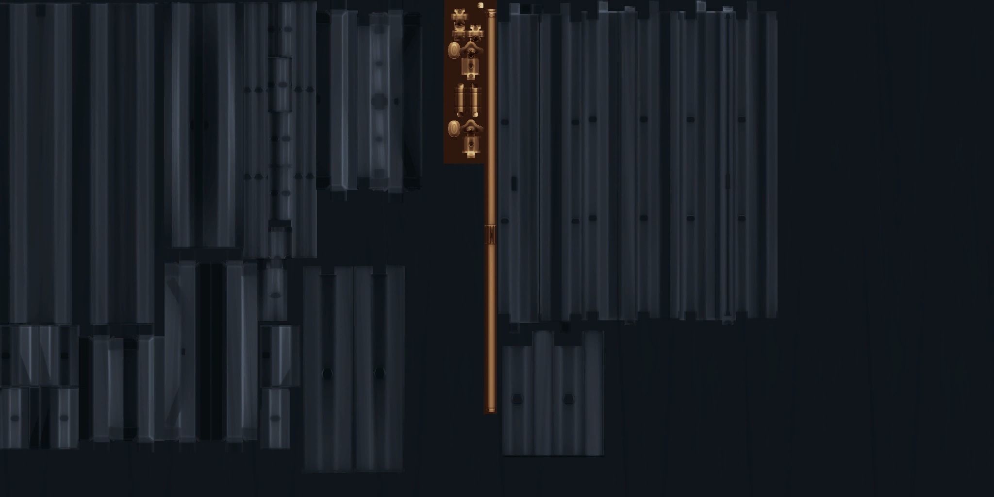 A Collection of 3D Window in Rectangle Styles Low-poly 3D model_14