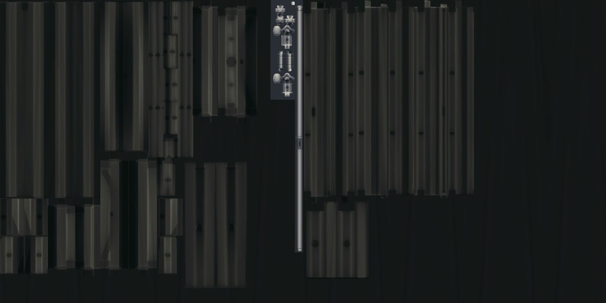 A Collection of 3D Window in Rectangle Styles Low-poly 3D model_19