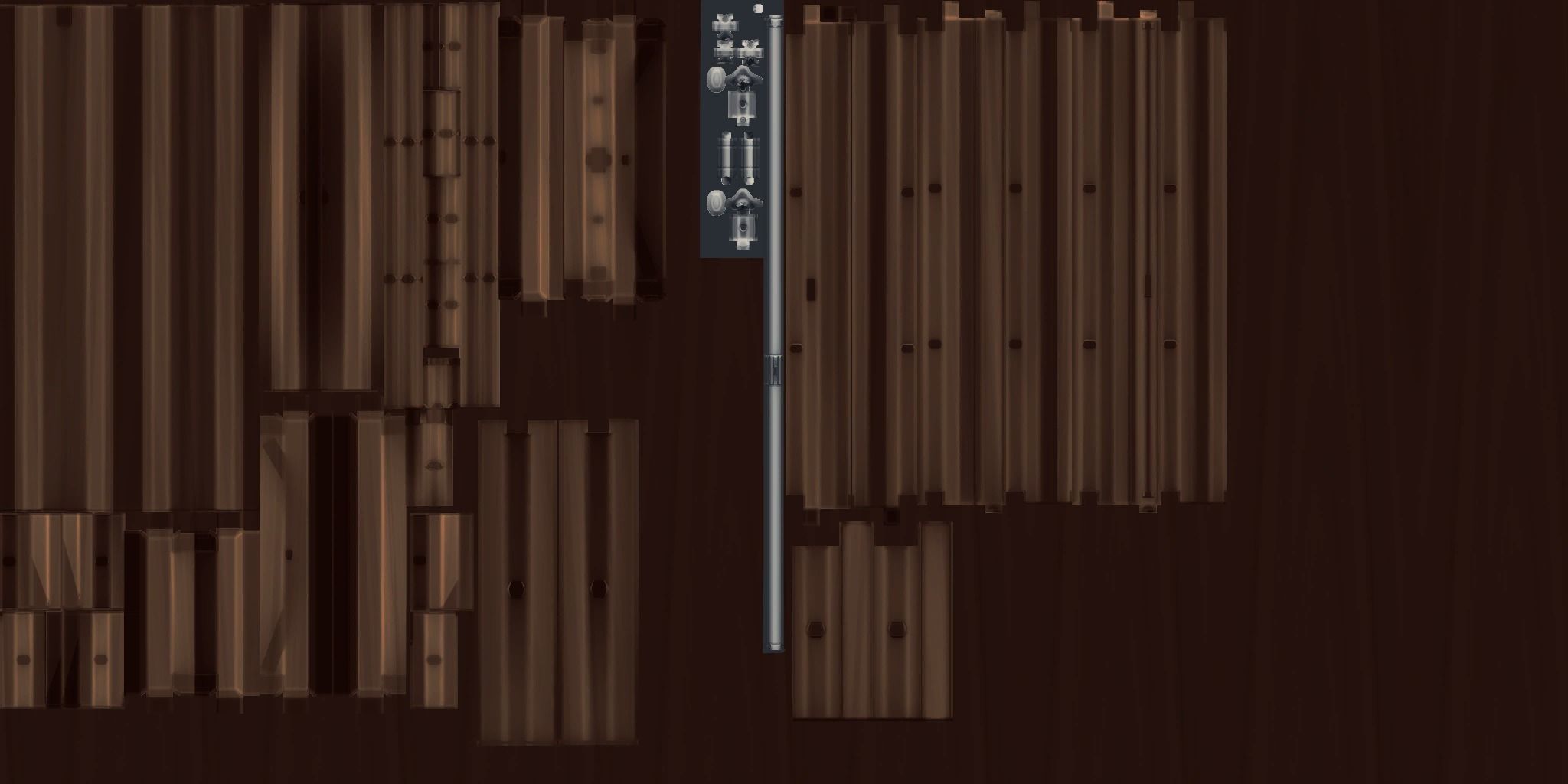 A Collection of 3D Window in Rectangle Styles Low-poly 3D model_18