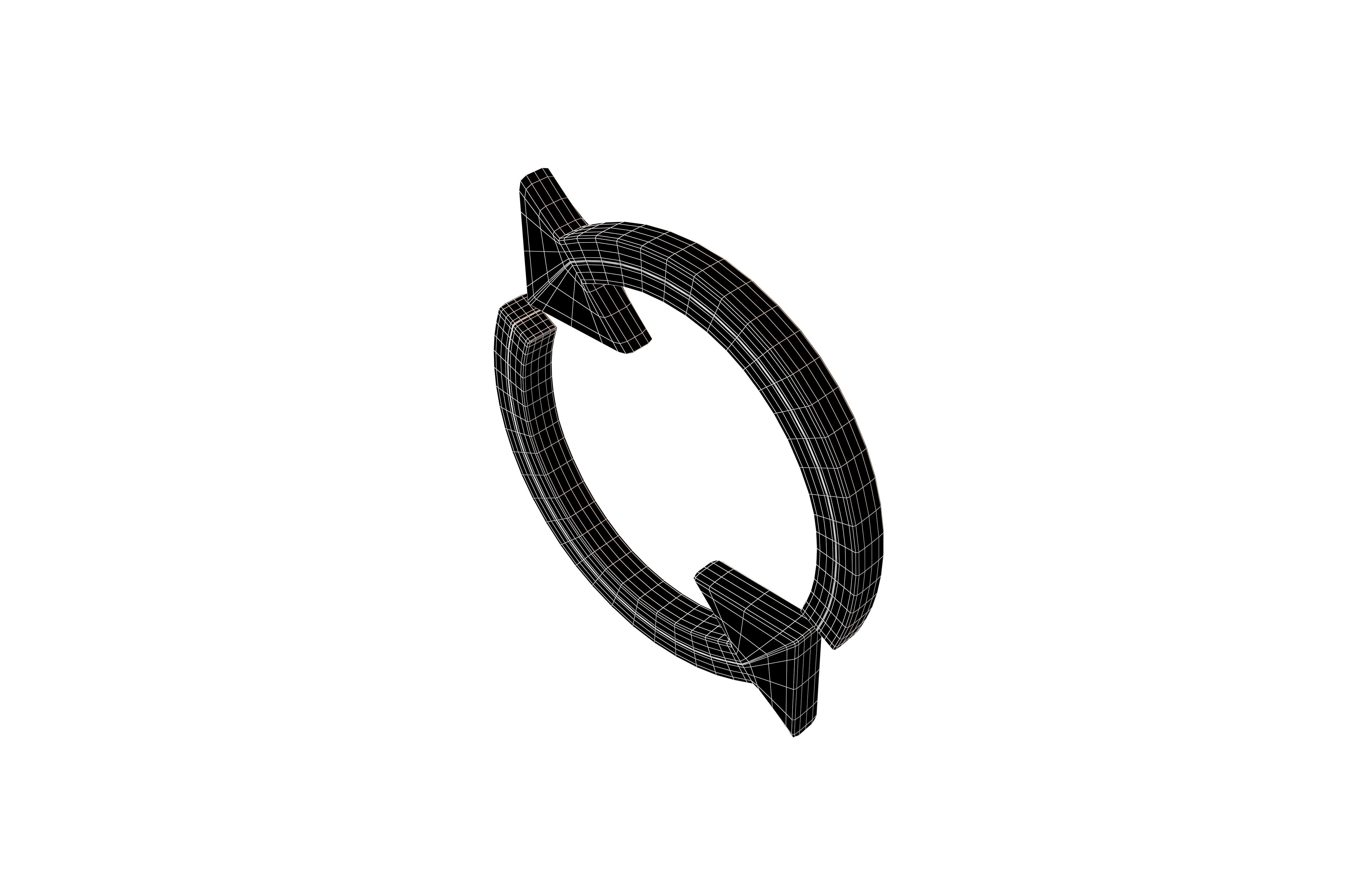 Reload Symbol V2 002 Low-poly 3D model_6