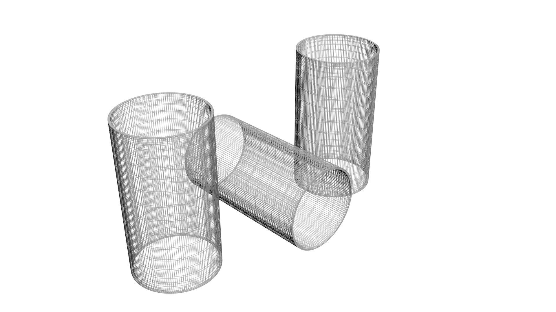 Empty Toilet Paper Tubes 3D model_14
