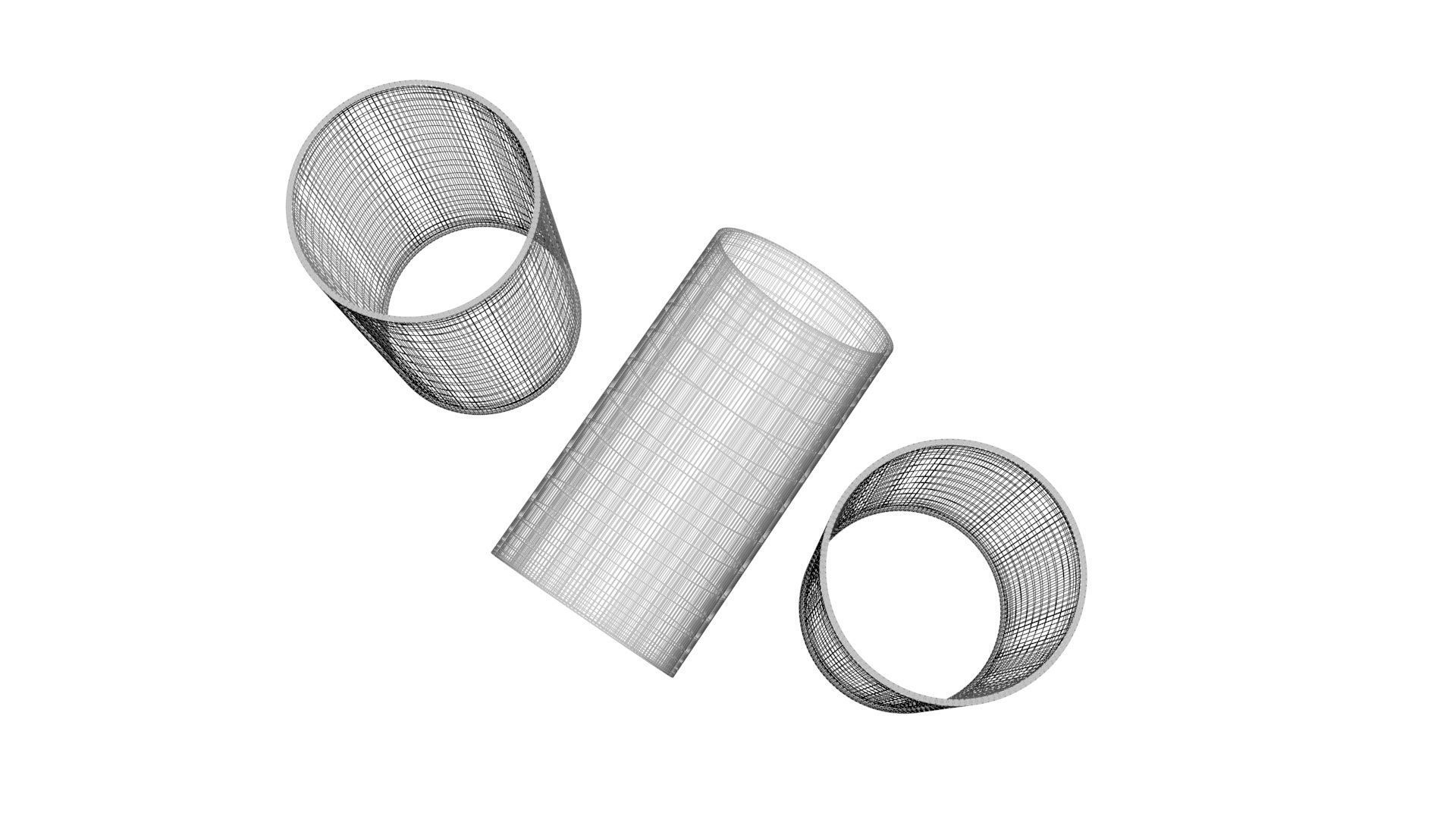 Empty Toilet Paper Tubes 3D model_15