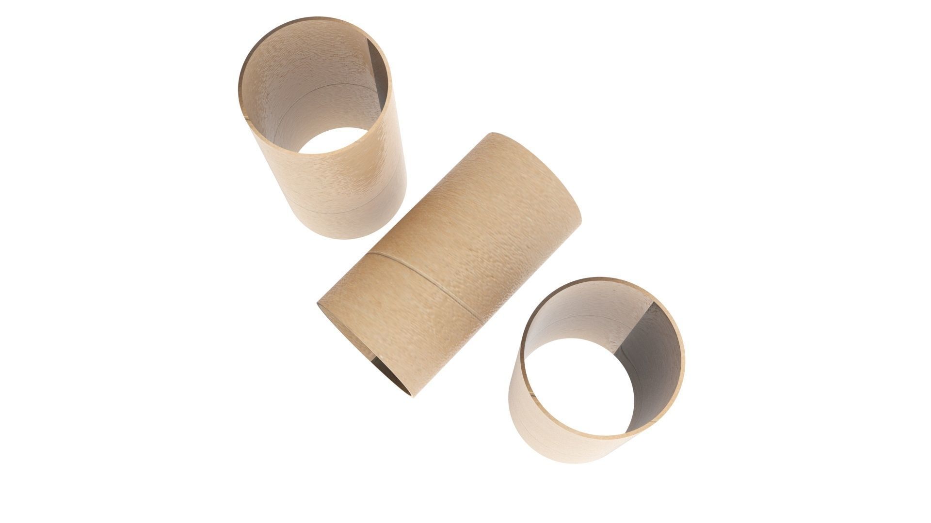 Empty Toilet Paper Tubes 3D model_10
