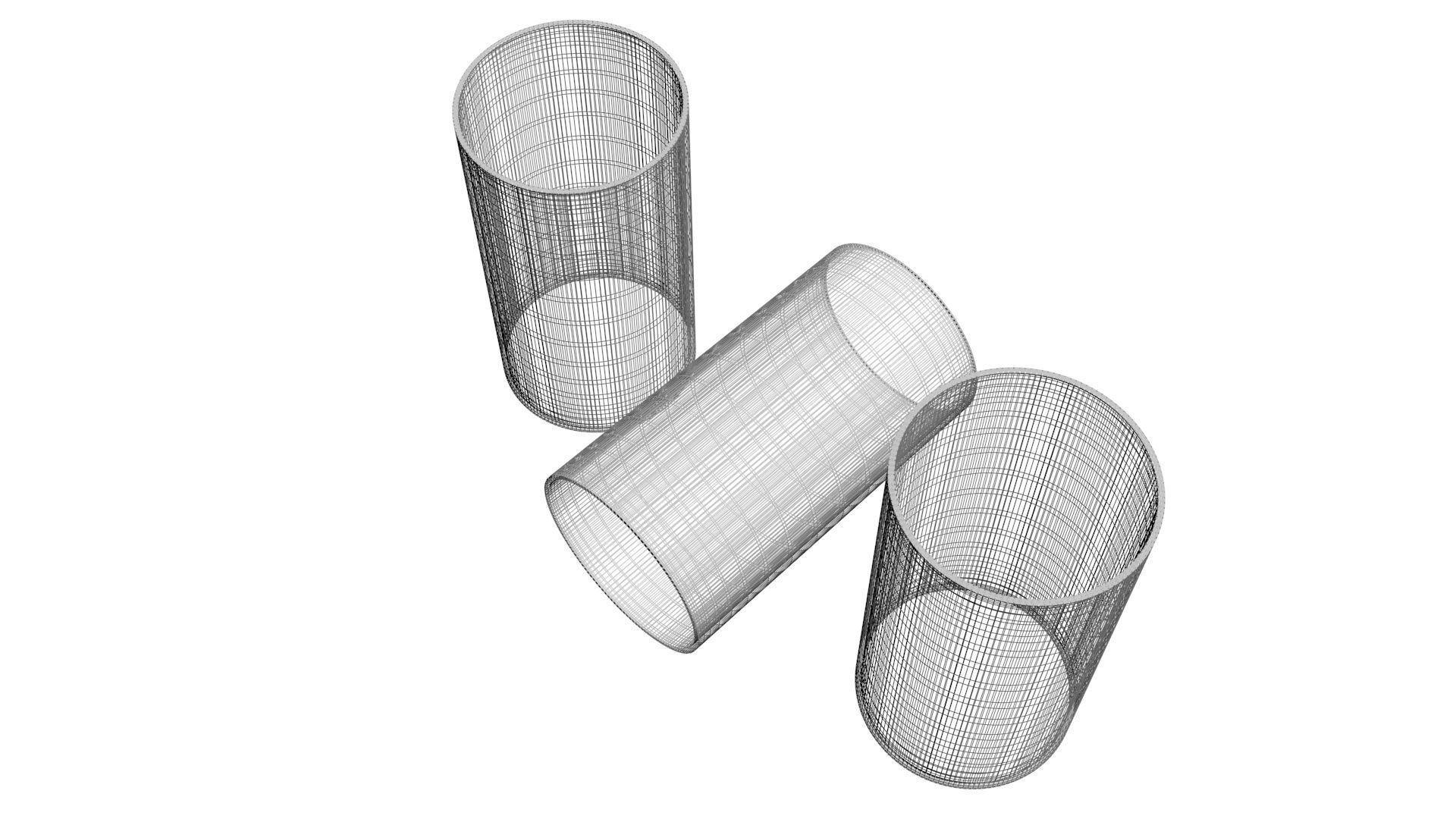 Empty Toilet Paper Tubes 3D model_17