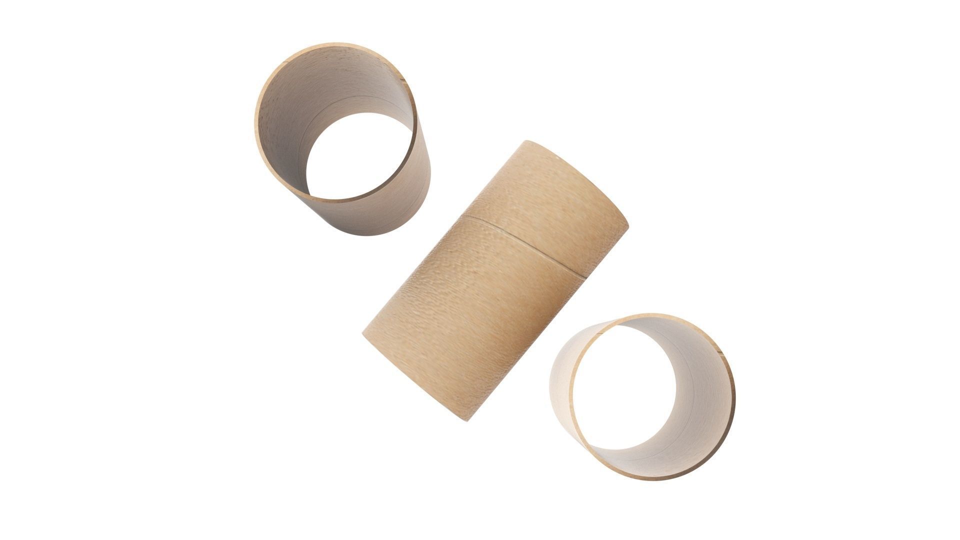 Empty Toilet Paper Tubes 3D model_8