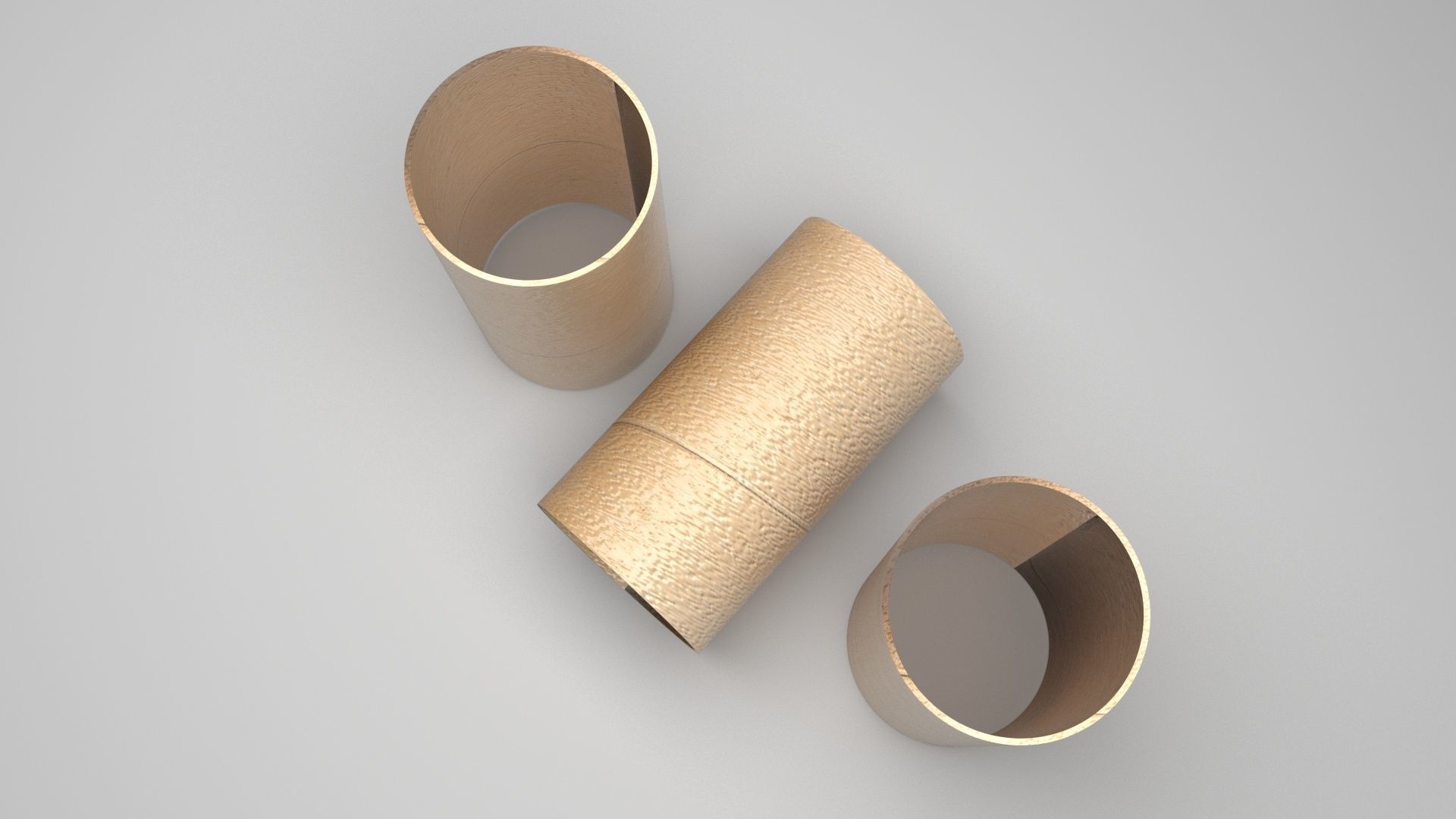 Empty Toilet Paper Tubes 3D model_3