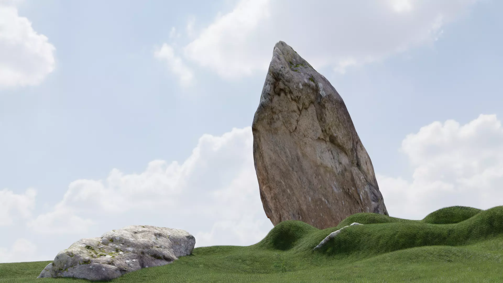 Natural mountain 3D model