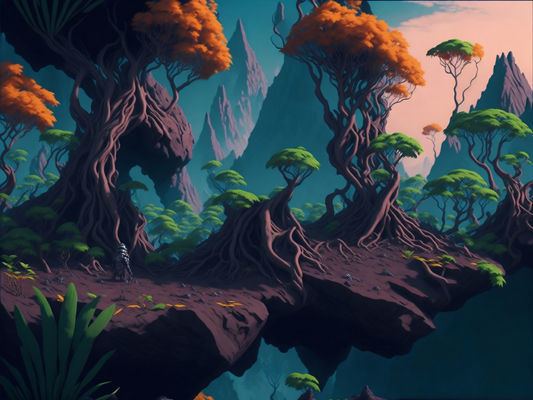 Alien Worlds Backdrop Images 3D model_17