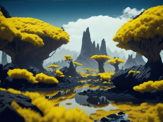 Alien Worlds Backdrop Images 3D model_15