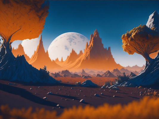 Alien Worlds Backdrop Images 3D model_11