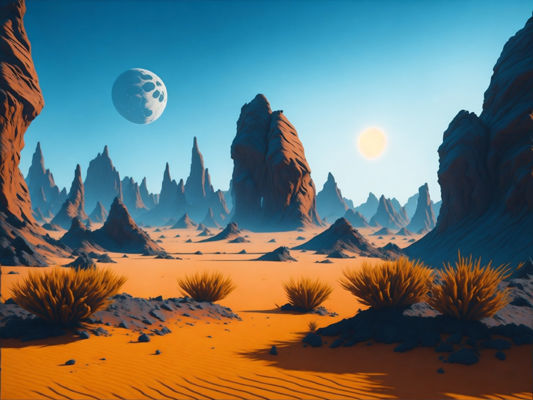 Alien Worlds Backdrop Images 3D model_3