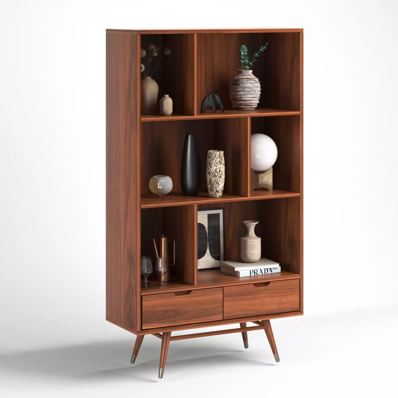 Baas 2-Drawer Bookcase Shelving 3D model