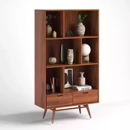 Baas 2-Drawer Bookcase Shelving 3D model