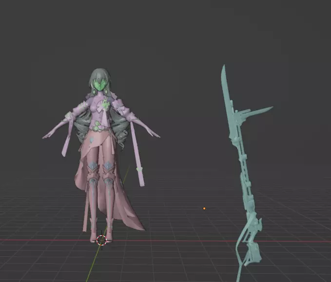 Bronya Honkai Star Rail Low-poly 3D model_0