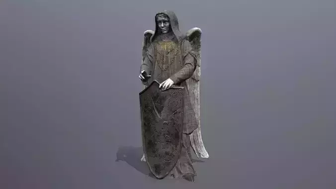Woman Angel Low-poly 3D model