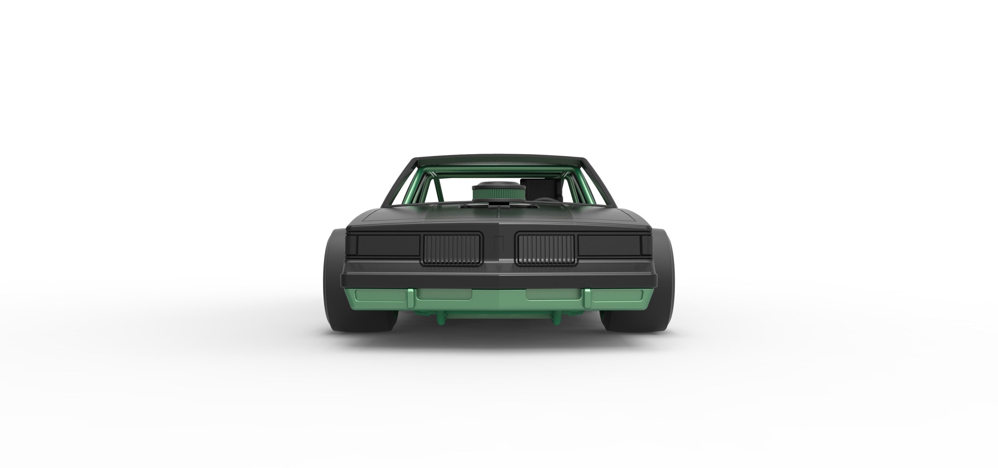 Vintage Asphalt Modified stock car Scale 1 to 25 3D print model_8