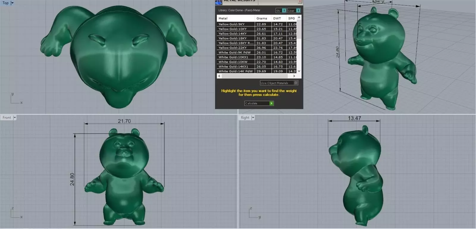 golden bear 3D model_0