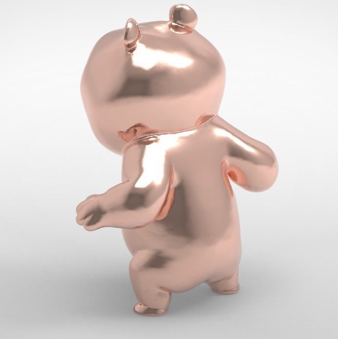 golden bear 3D model_6