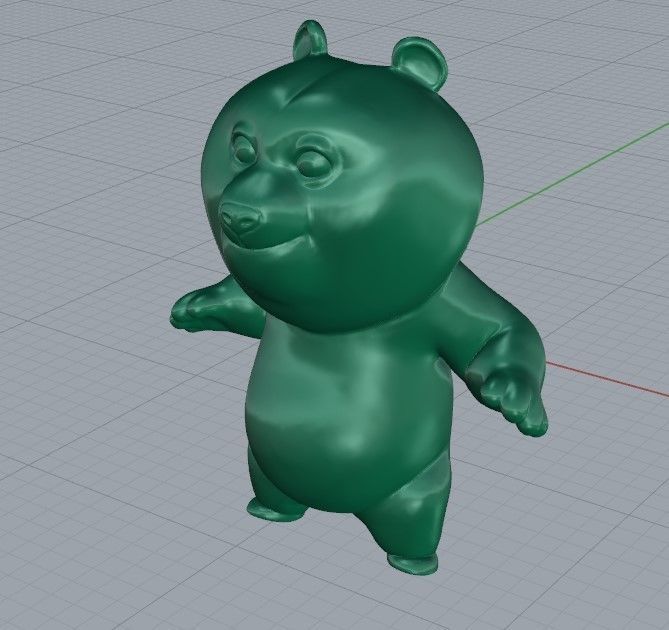 golden bear 3D model_1
