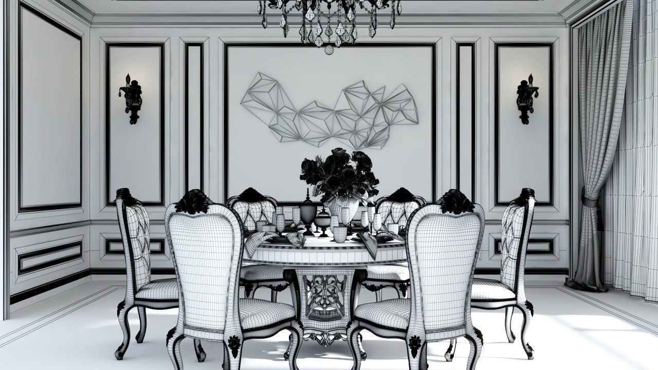 Interior Art - Restaurant Collection - Part 1 01 3D model_2