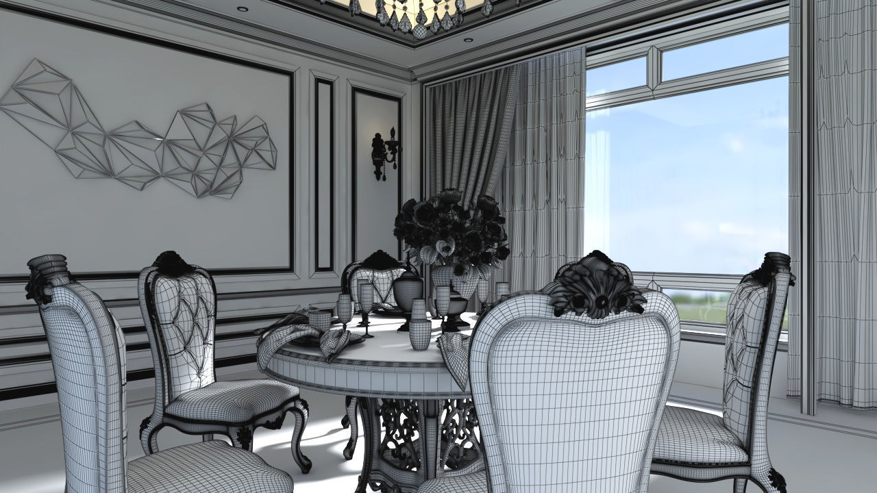 Interior Art - Restaurant Collection - Part 1 01 3D model_3