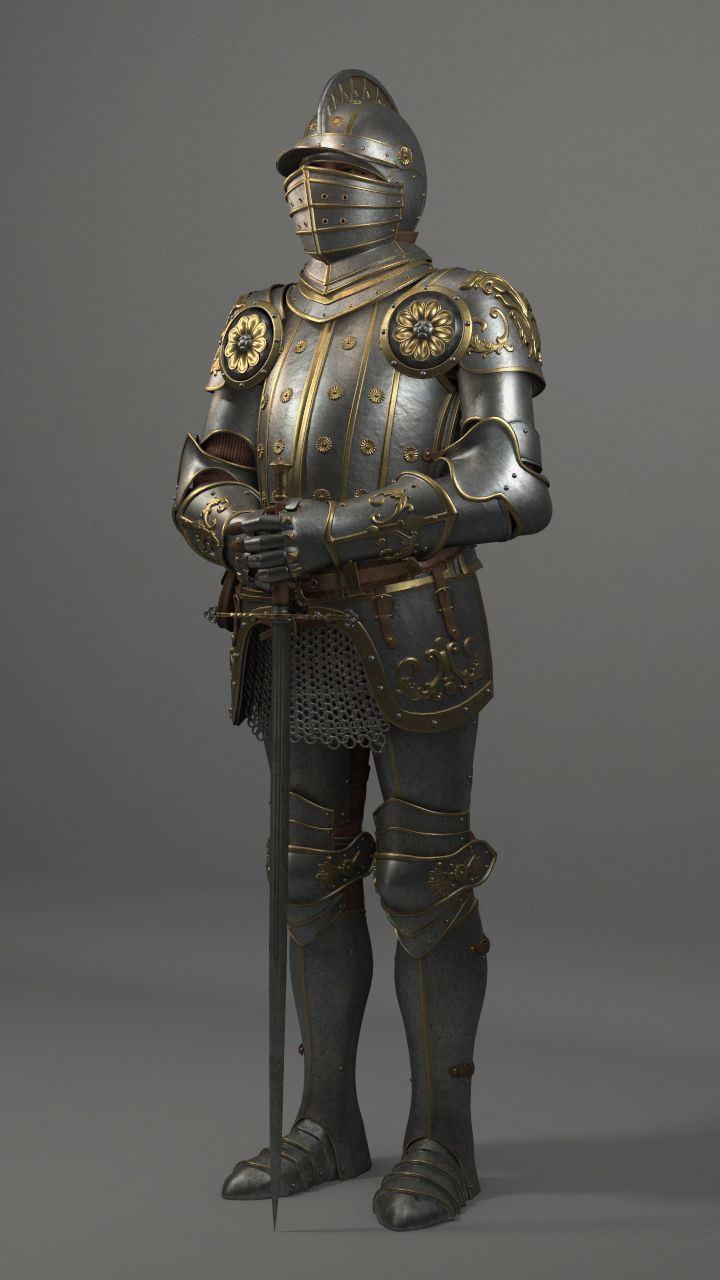 Knight 3D model_2