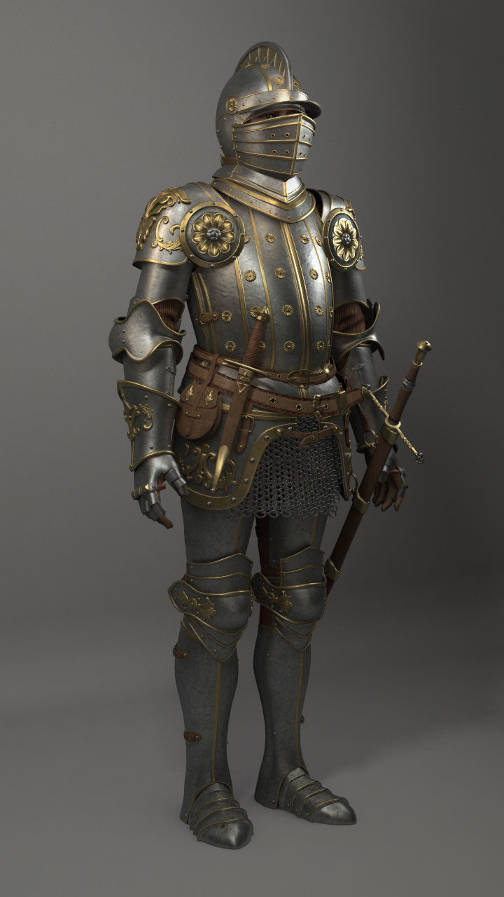 Knight 3D model_1