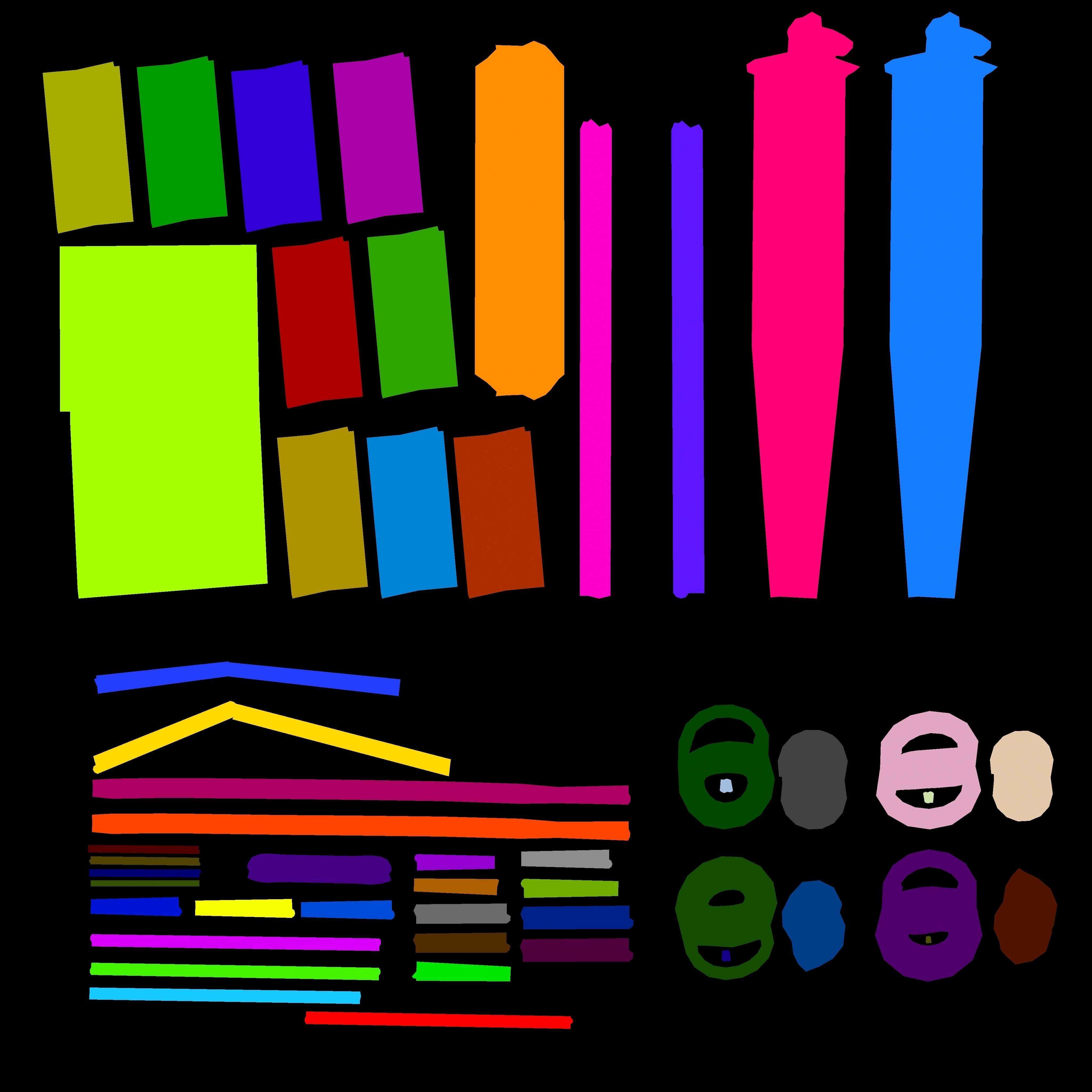 Industrial metal wheeled platform Low-poly 3D model_7