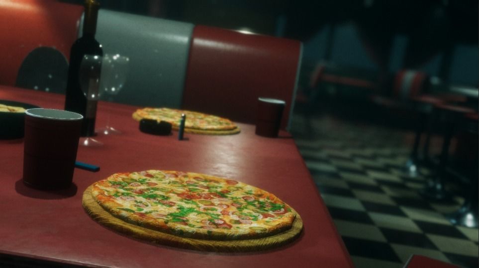 Modular Diner Pack Low-poly 3D model_14