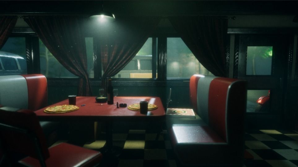Modular Diner Pack Low-poly 3D model_10