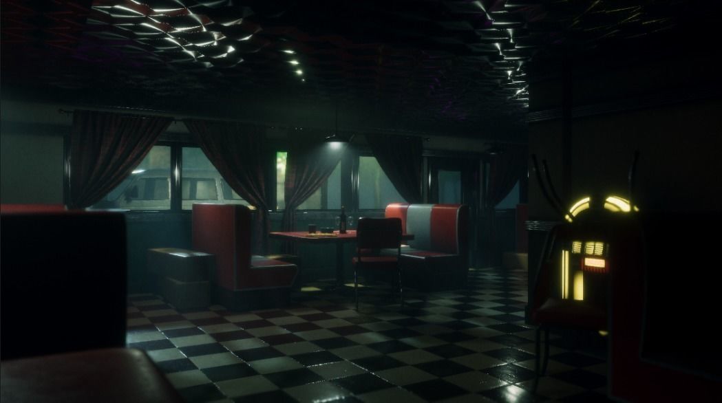 Modular Diner Pack Low-poly 3D model_6