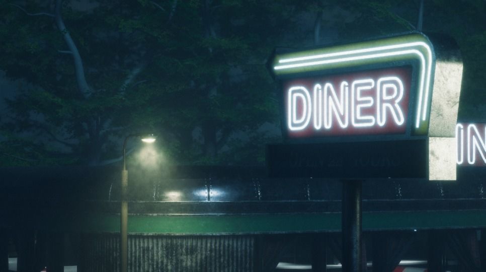 Modular Diner Pack Low-poly 3D model_3