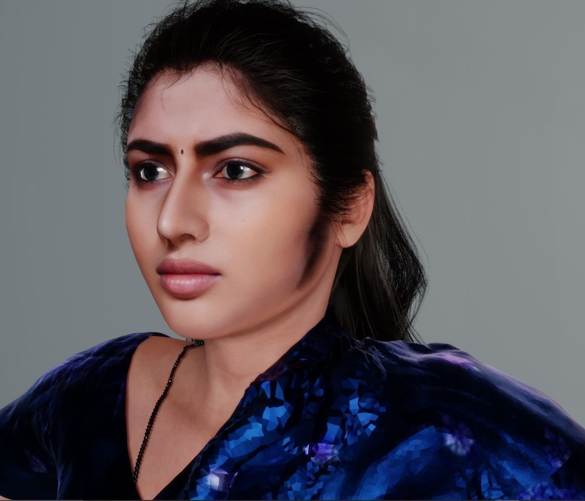 Indian Girl 3D model_1