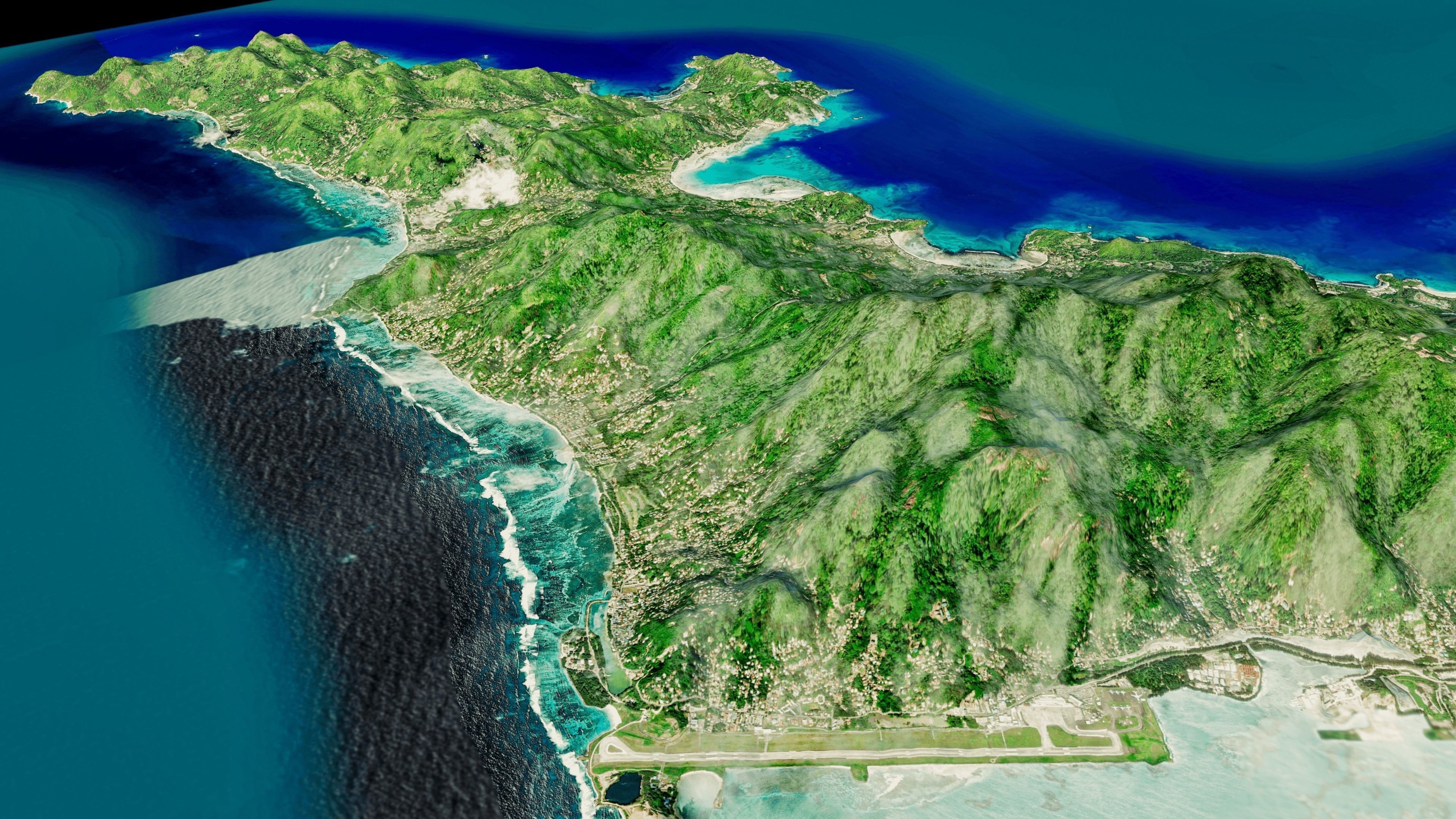 Seychelles Mahe Island 3d model Low-poly 3D model_4
