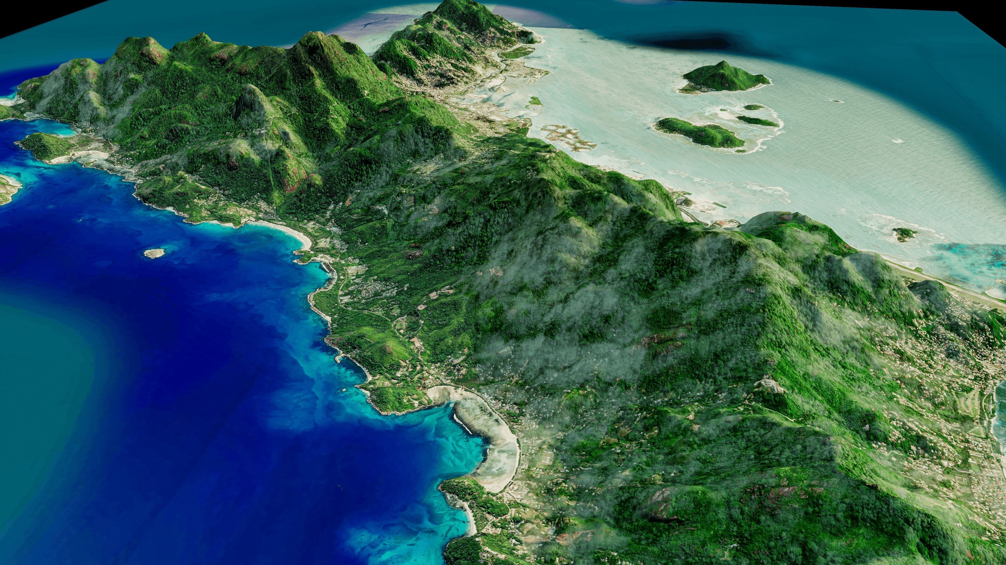 Seychelles Mahe Island 3d model Low-poly 3D model_10