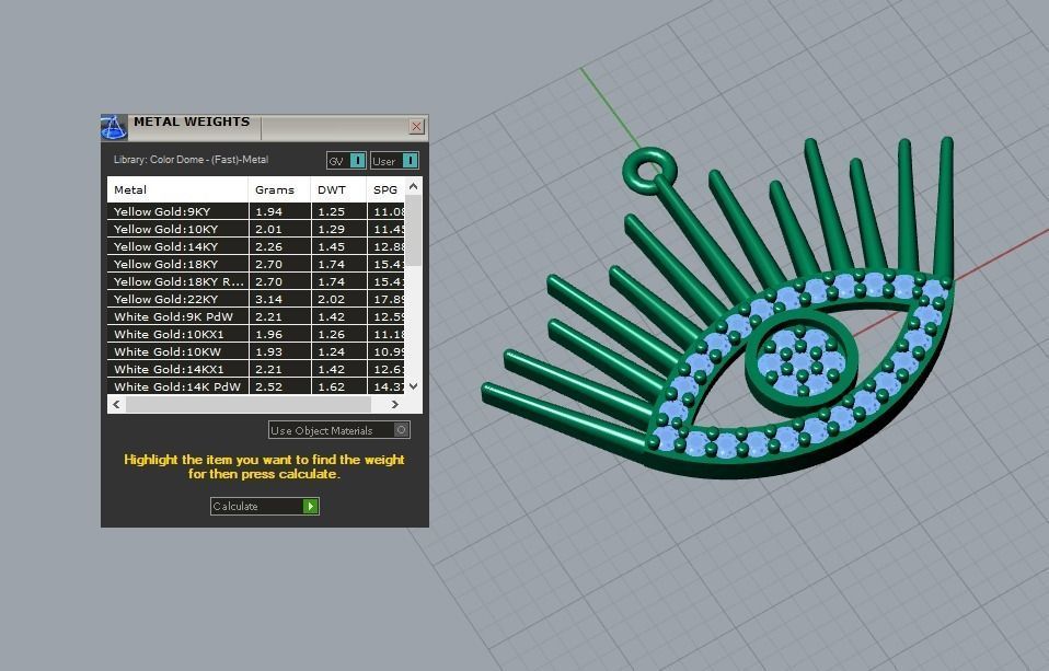 pendant 3D print model_4