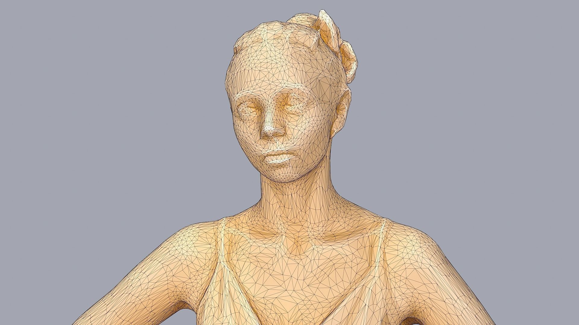 Slightly Tense Girl with Smartwatch and Smartphone 3D model_9