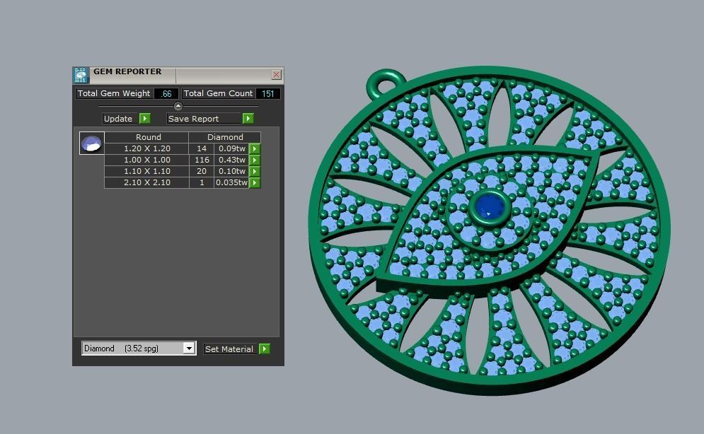 pendant 3D print model_4