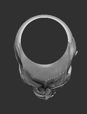 Half Man and Skull Ring 3D print model_3