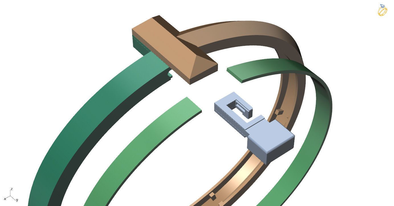 T1 Bracelet  3D print model_11