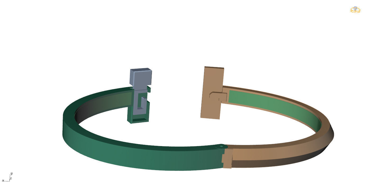 T1 Bracelet  3D print model_5