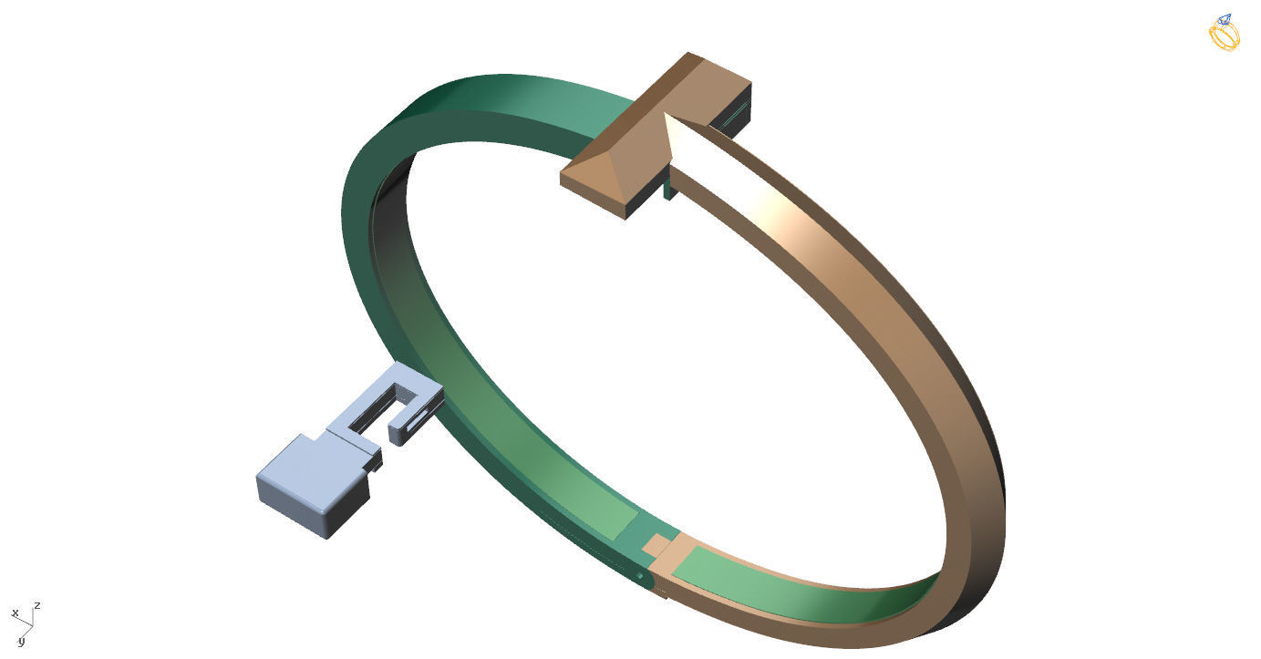 T1 Bracelet  3D print model_3