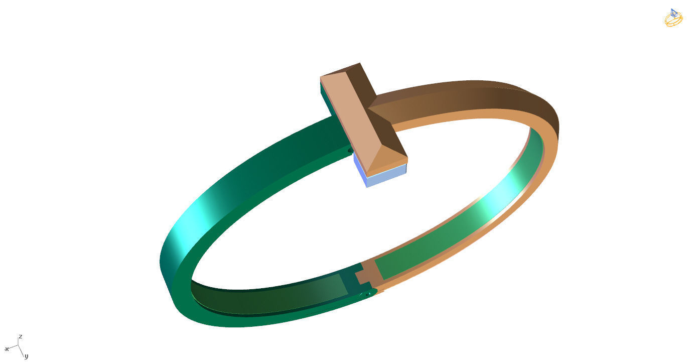 T1 Bracelet  3D print model_6