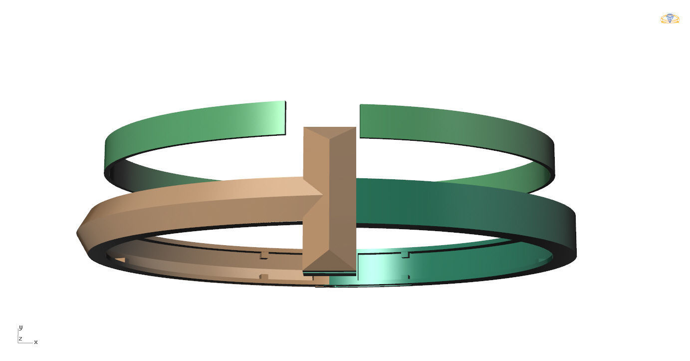 T1 Bracelet  3D print model_14
