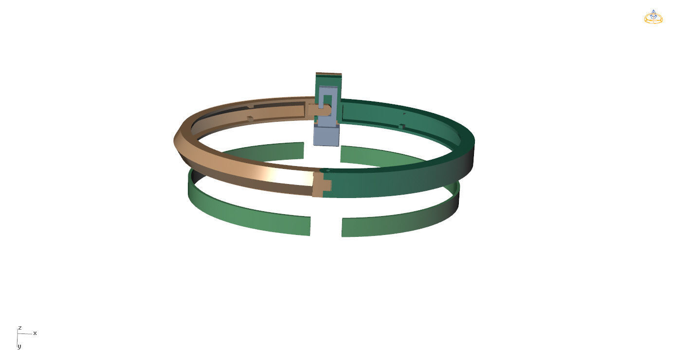 T1 Bracelet  3D print model_9