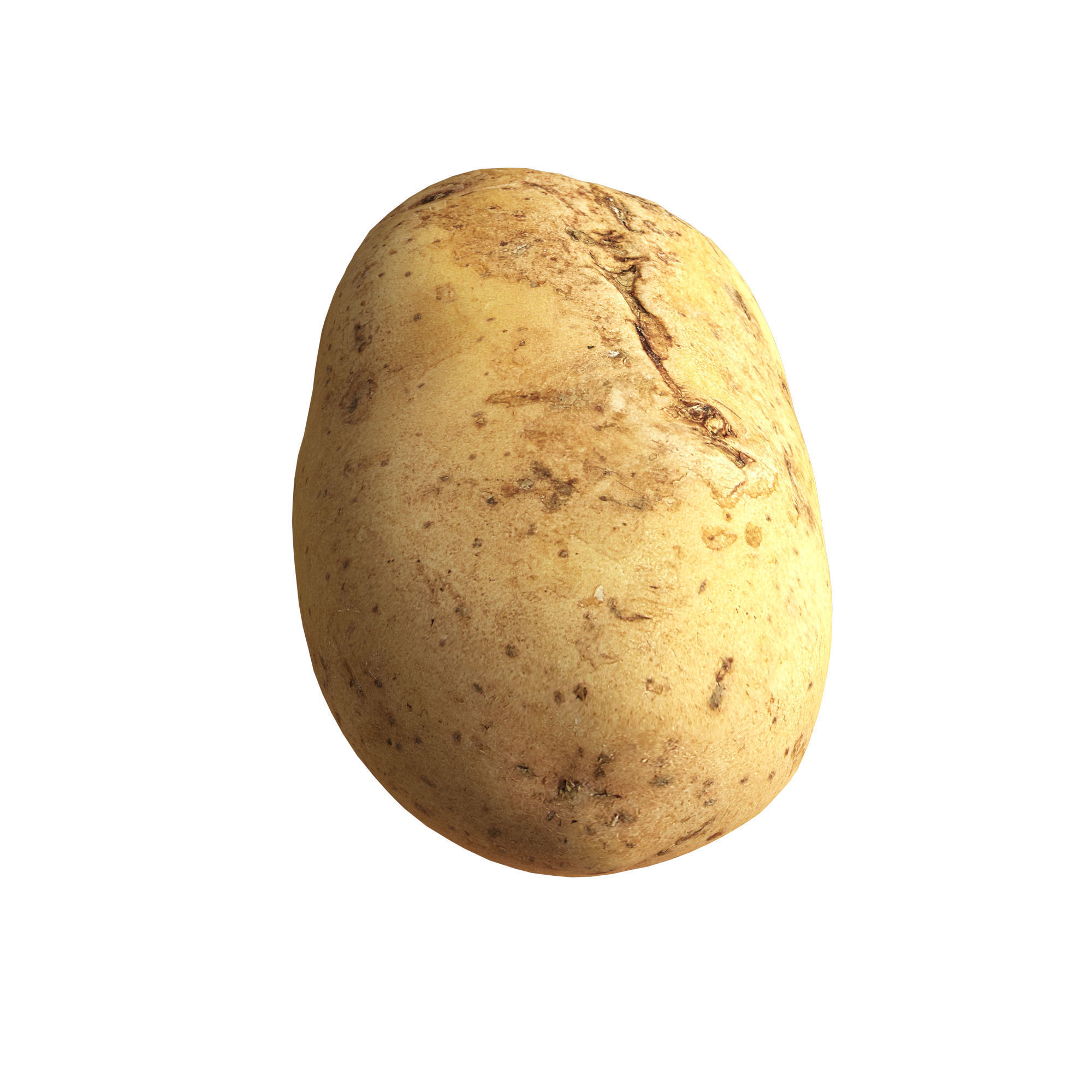 Potato 01 Low-poly 3D model_3