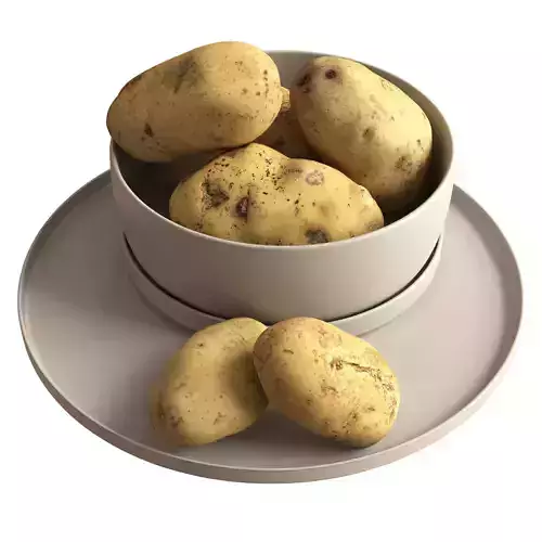 Potato 01 Low-poly 3D model